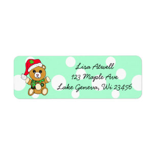 Cute Holiday Teddy Bear Christmas