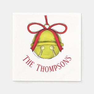 Cute Holiday Whimsical Custom Family Christmas Napkin