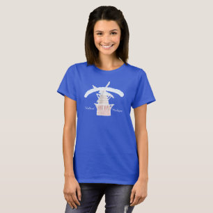 Cute Holland Michigan Windmill in Watercolor T-Shirt