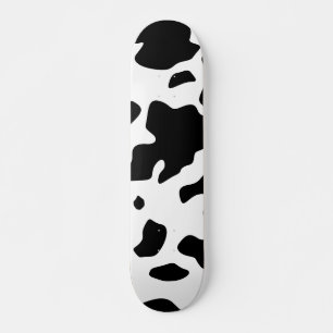 Cute Holstein Friesian Cow Animal Print Pattern Skateboard