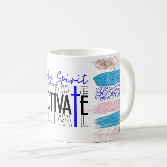 Cute Holy Spirit Activate Wrap Coffee Mug (Front Right)