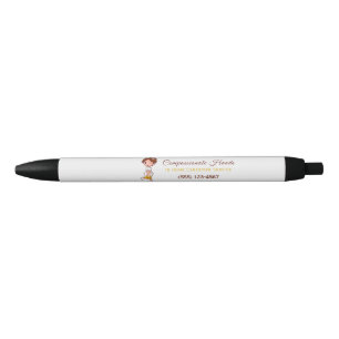 Cute Home Health Care Nurse Service Business Black Ink Pen