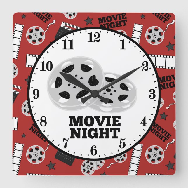 Cute home theatre movie night decor clock (Front)