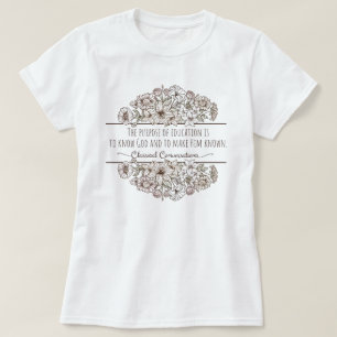 Cute Homeschool Mum Classical Conversations Floral T-Shirt