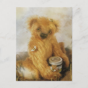 Cute Honey Bear Teddy Postcard