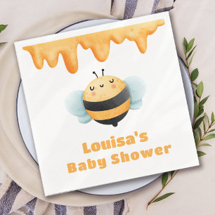 Cute Honey Bee Baby Shower Napkin