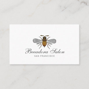 Cute Honey Bee Beauty And Hair Salon Business Card