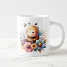 Cute Honey Bee Floral 
