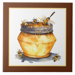 Cute honey bee home business crafting tile