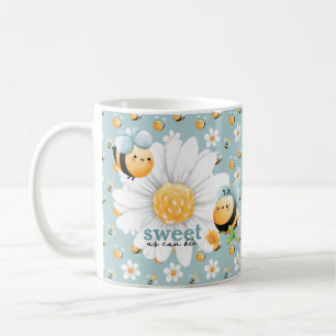 Cute Honey Bee Pattern Custom Mug
