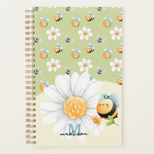 Cute Honey Bee Pattern Custom Planner
