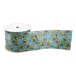 Cute Honey Bee Ribbon Satin Ribbon