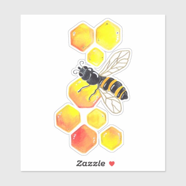 Cute honey bee Watercolor  (Sheet)