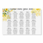 Cute Honey Bees Baby Bridal Shower Wedding Seating