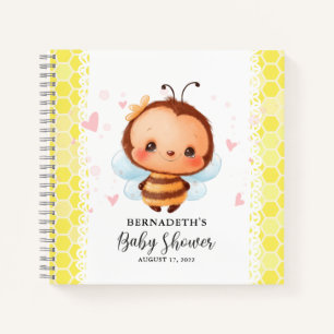 Cute Honey Bumblebee Baby Shower Guest Book