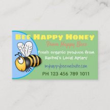 Cute honey for sale bee apiary produce cartoon