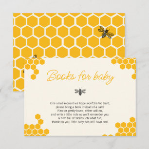 Cute Honey Mummy to Bee Baby Shower Books for Baby Enclosure Card