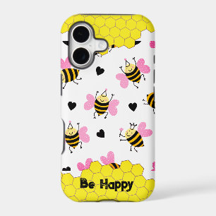 Cute honeybees-comb iPhone Case