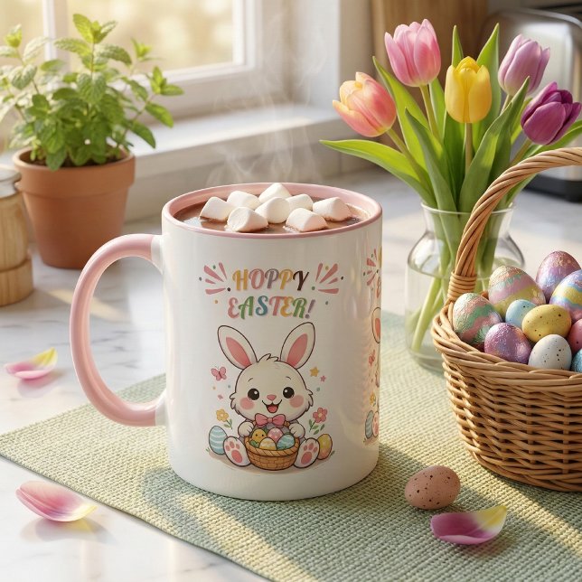 Cute Hoppy Easter Bunny Mug (Creator Uploaded)