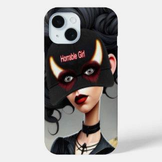 Cute Horrible girl iPhone 15 Case