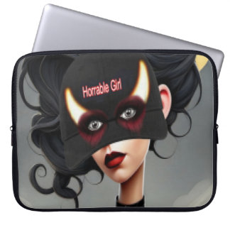 Cute Horrible girl Laptop Sleeve