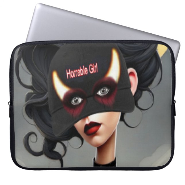 Cute Horrible girl  Laptop Sleeve (Front)
