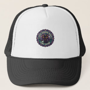Cute Horror Movie Cat Cute Cat T-Shirt Design - Cu Trucker Hat