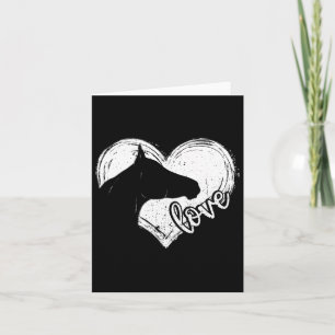 Cute Horse Equestrian Horse Girls Boys Riding Hors Card