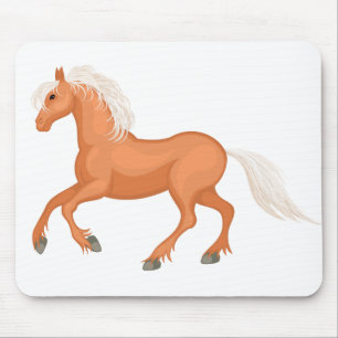 Cute Horse Girl Equestrian Cowgirl Horses Pony Mouse Mat