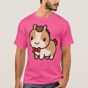 Cute Horse Kawaii Bow Tie Zoo Day Trip Boys Girls T-Shirt
