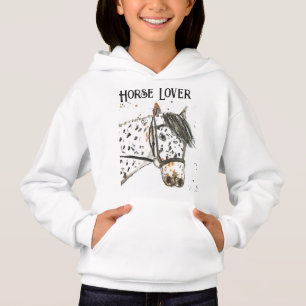 Cute Horse Lover Equestrian Cowgirl Watercolor 