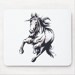 Cute Horse Lover Gift Equestrian Horseback Riding Mouse Mat