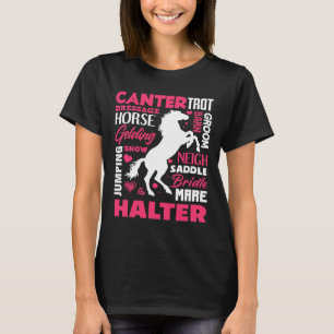 Cute Horse Lover Girl Funny Horseback Riding Horse T-Shirt