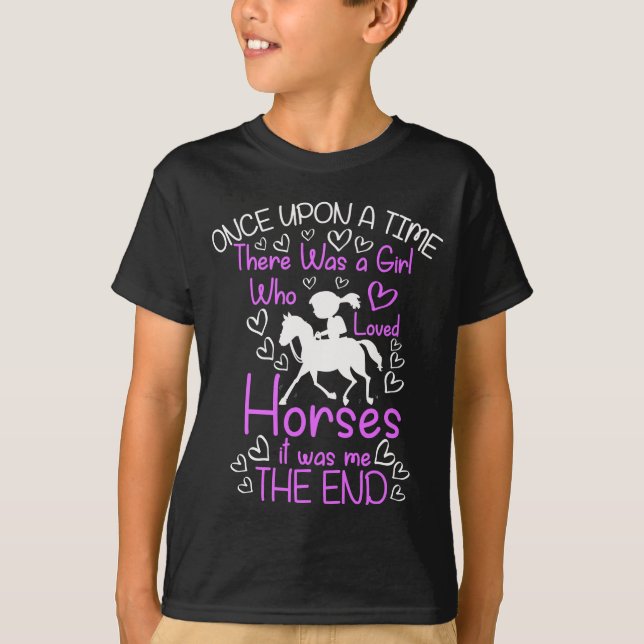 Cute Horse lover Girl Riding Cowgirl T-Shirt (Front)