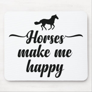 Cute Horse Lover Quote Equestrian Horses Pony Mouse Mat