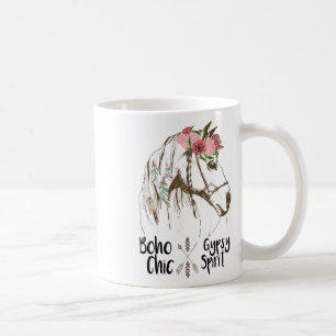 Cute Horse Lover Shirt Boho Hippie Western Equestr Coffee Mug