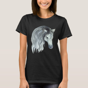 Cute Horse Mare Motif Horse Stable Rider Foal T-Shirt