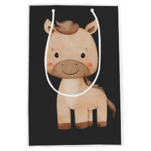 Cute horse medium gift bag