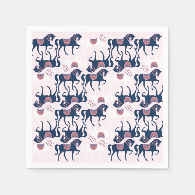 Cute Horse Paper Napkins (Front)