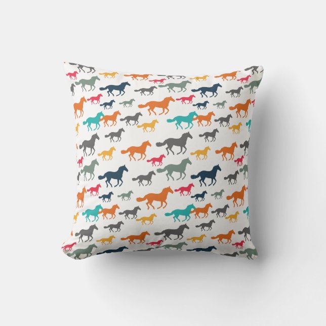Cute Horse Pattern Cushion (Front)