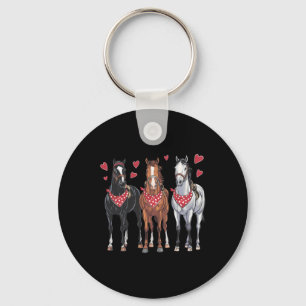 Cute Horse Valentine Valentines Day Horse For Wome Key Ring