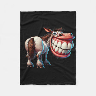 Cute Horse With Old Age Comes New Skills You Can S Fleece Blanket