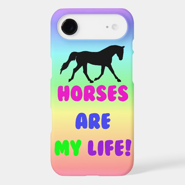 Cute Horses Are My Life iPhone 5 Case (Back)