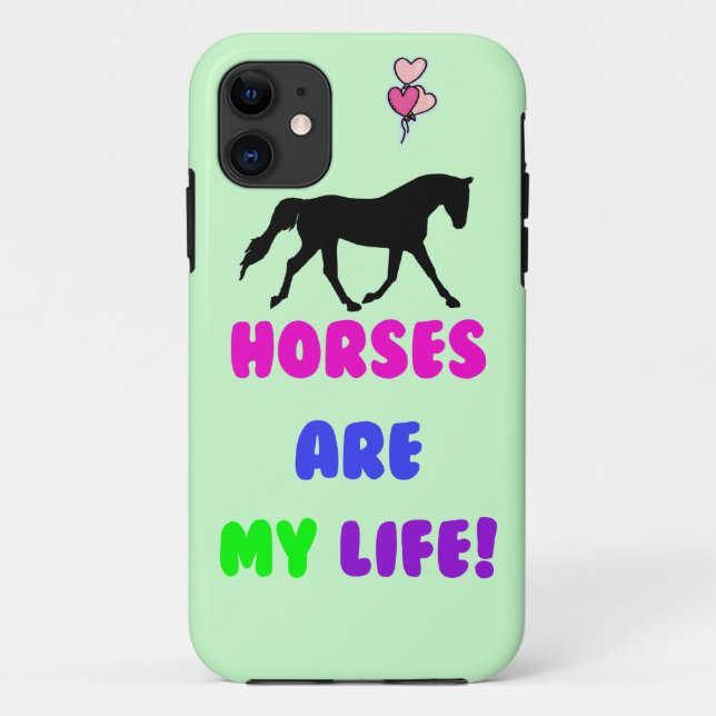 Cute Horses Are My Life iPhone 5 Cases (Back)