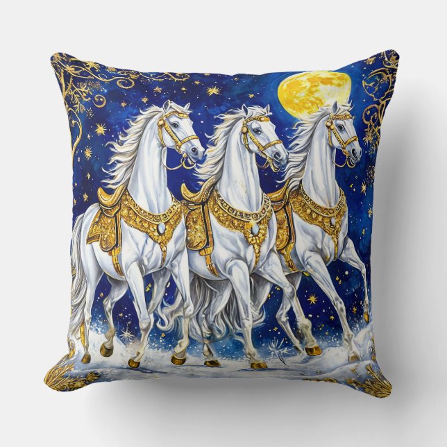 Cute Horses Cushion (Front)