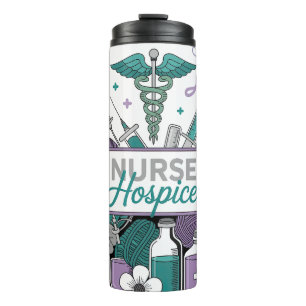 Cute Hospice Nurse Thermal Tumbler