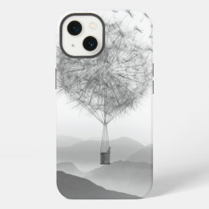 Cute Hot Air Balloon Dandelion Seeds Blowing iPhone 13 Case