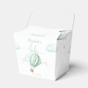Cute Hot Air Balloon Gender Neutral Baby Shower Favour Box