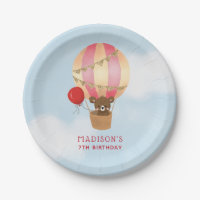 Cute Hot Air Balloon Girl Birthday Party