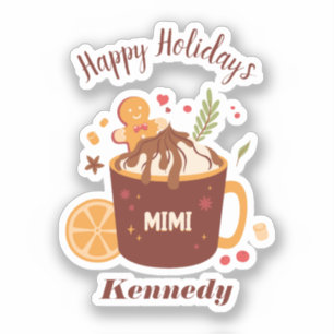 Cute Hot Chocolate with Gingerbread